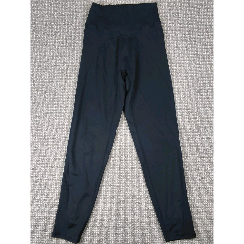 OFFLINE by Aerie Hugger Ribbed Leggings High Waisted Black Women L Lg